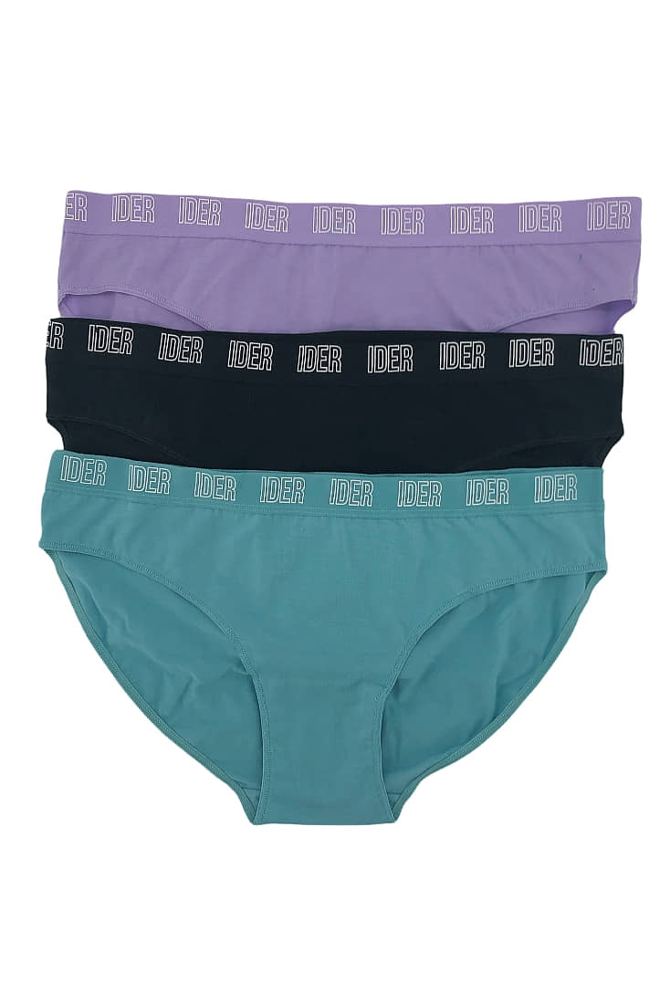 3-PACK ΓΥΝΑΙΚΕΙΟ HALF HIPSTER ΣΛΙΠ ΒΑΜΒΑΚΕΡΟ ΜΕ ΕΞΩΤΕΡΙΚΟ ΛΑΣΤΙΧΟ ΜΟΝΟΧΡΩΜΟ