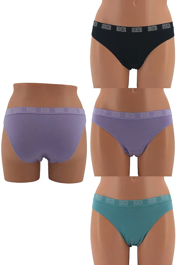 3-PACK ΓΥΝΑΙΚΕΙΟ BIKINI ΣΛΙΠ ΒΑΜΒΑΚΕΡΟ ΜΕ ΕΞΩΤΕΡΙΚΟ ΛΑΣΤΙΧΟ ΜΟΝΟΧΡΩΜΟ