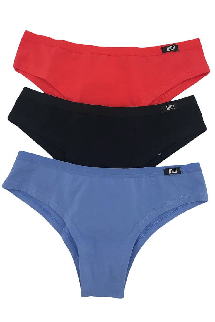 3-PACK ΓΥΝΑΙΚΕΙΟ BRAZIL ΣΛΙΠ ΒΑΜΒΑΚΕΡΟ ΜΕ ΛΕΠΤΟ ΕΞΩΤΕΡΙΚΟ ΛΑΣΤΙΧΟ ΜΟΝΟΧΡΩΜΟ