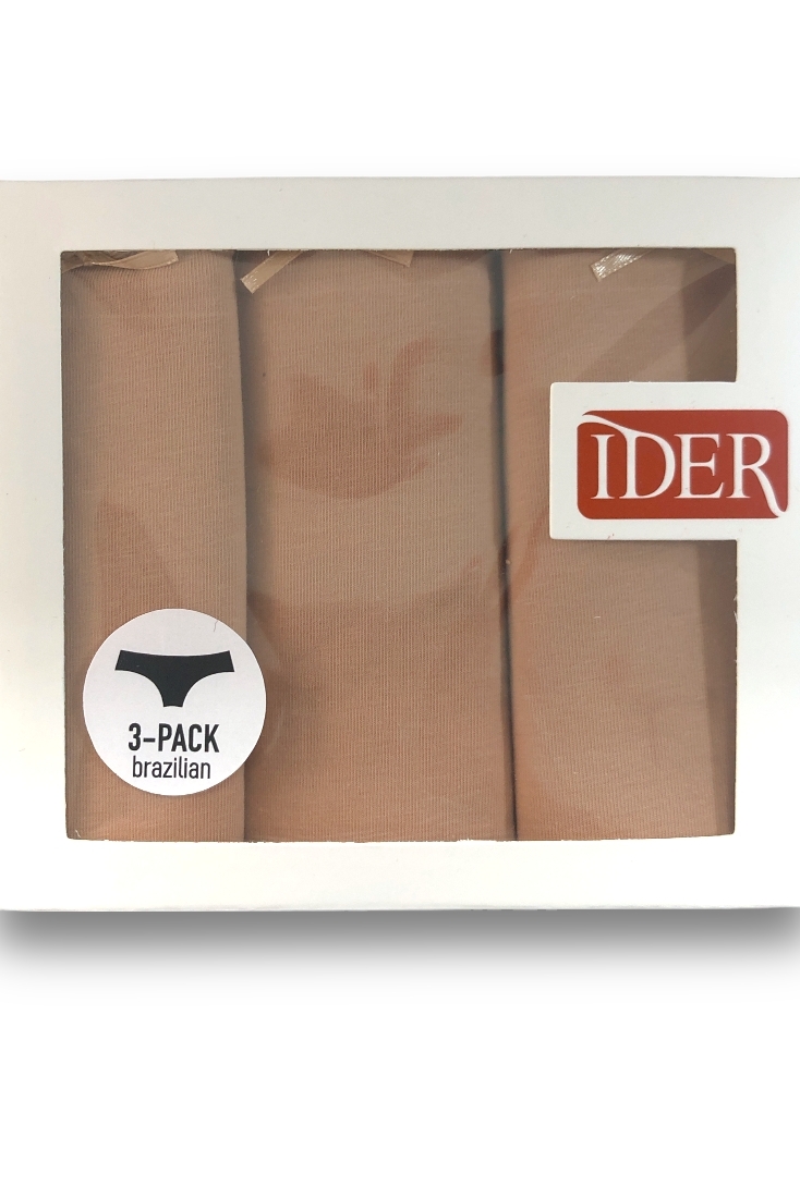 3-PACK ΓΥΝΑΙΚΕΙΟ ΣΛΙΠ BRAZIL ΜΟΝΟΧΡΩΜΟ ΜΕ ΦΙΟΓΚΑΚΙ ΜΕ ΕΙΔΙΚΗ ΡΑΦΗ ΠΟΥ ΕΦΑΡΜΟΖΕΙ ΧΩΡΙΣ ΝΑ ΔΙΑΓΡΑΦΕΙ