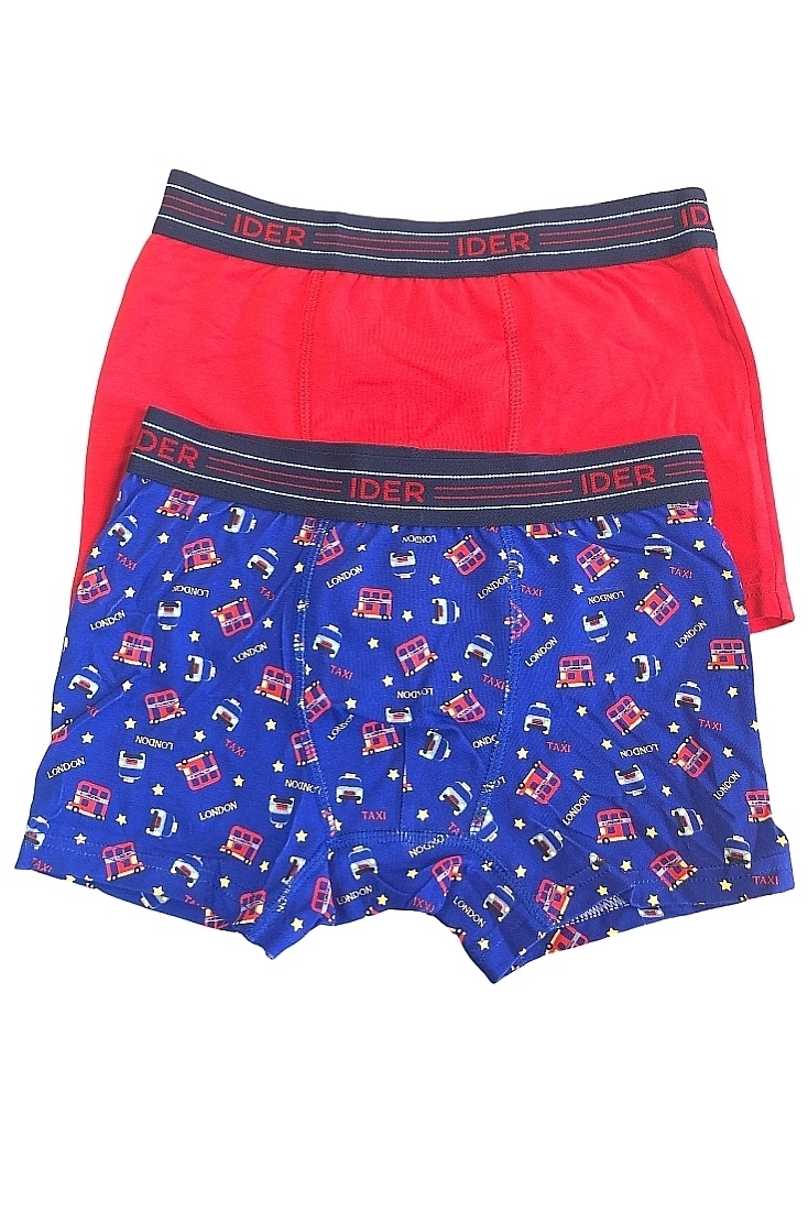 2-PACK ΑΓΟΡΙΣΤΙΚΟ BOXER ΒΑΜΒΑΚΕΡΟ ΜΕ ΕΞΩΤΕΡΙΚΟ ΛΑΣΤΙΧΟ ΚΑΙ ΣΧΕΔΙΟ ΒΡΕΤΑΝΙΚΑ ΛΕΩΦΟΡΕΙΑ ΚΑΙ ΜΟΝΟΧΡΩΜΟ