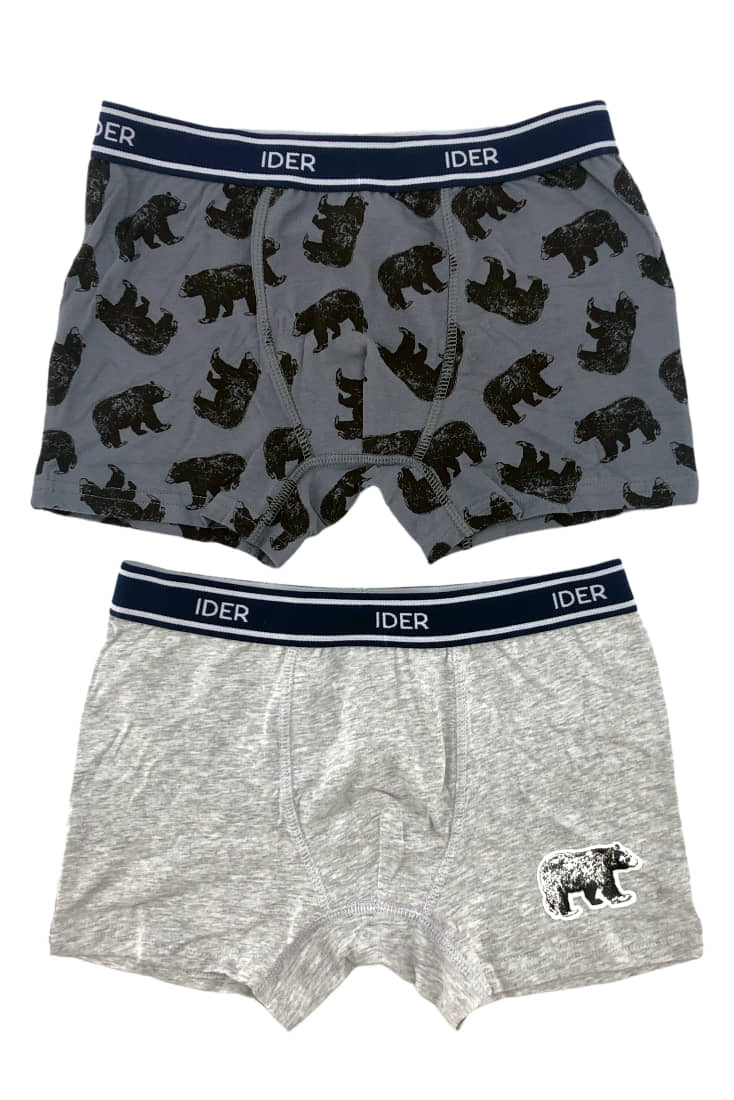 2-PACK ΑΓΟΡΙΣΤΙΚΟ BOXER ΒΑΜΒΑΚΕΡΟ ΜΕ ΕΞΩΤΕΡΙΚΟ ΛΑΣΤΙΧΟ ΚΑΙ ΣΧΕΔΙΟ ΑΡΚΟΥΔΕΣ