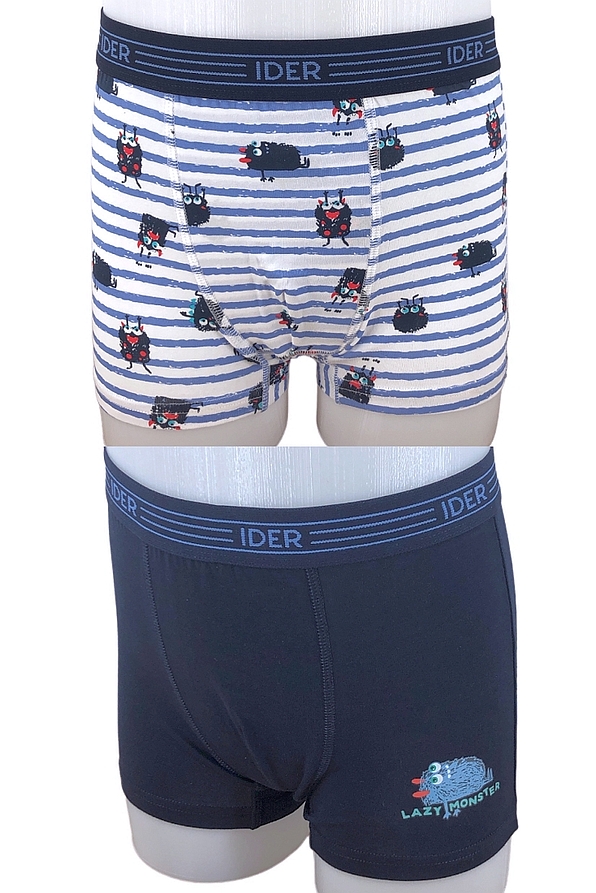 2-PACK ΑΓΟΡΙΣΤΙΚΟ BOXER ΜΕ ΕΞΩΤΕΡΙΚΟ ΛΑΣΤΙΧΟ ΚΑΙ ΤΥΠΩΜΑ MONSTERS
