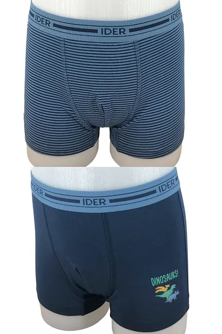 2-PACK ΑΓΟΡΙΣΤΙΚΟ BOXER ΜΕ ΕΞΩΤΕΡΙΚΟ ΛΑΣΤΙΧΟ ΚΑΙ ΤΥΠΩΜΑ ΔΕΙΝΟΣΑΥΡΟΙ ΚΑΙ ΡΙΓΕ