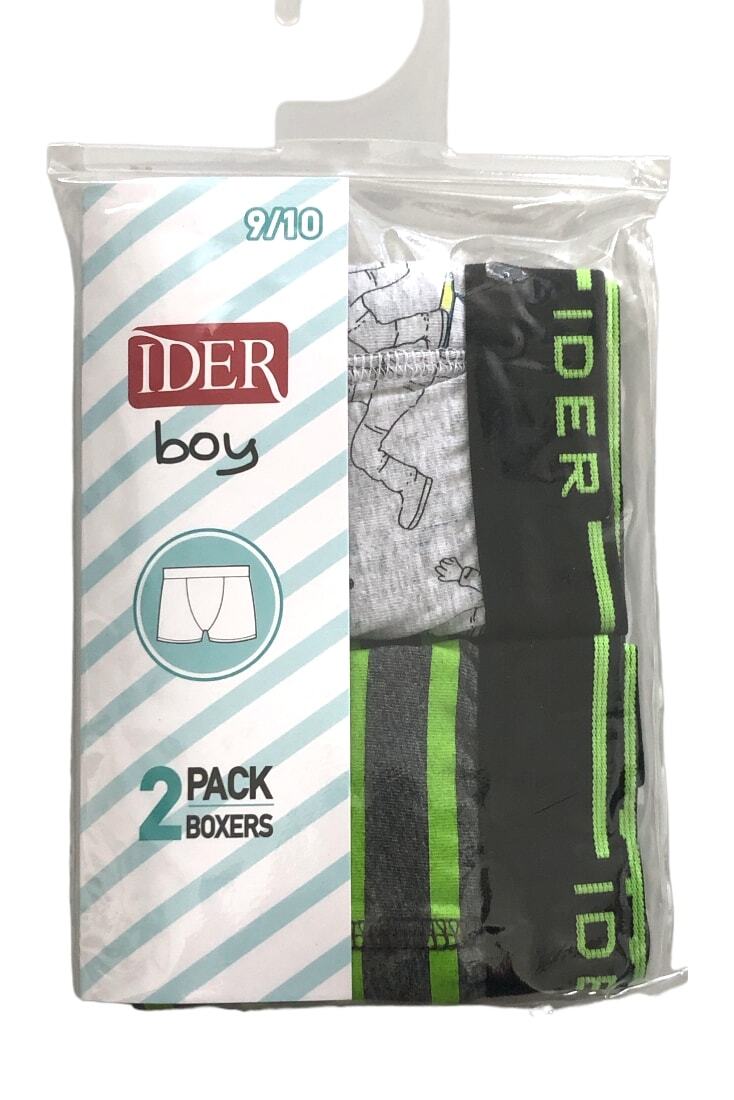 2-PACK ΑΓΟΡΙΣΤΙΚΟ BOXER ΜΕ ΕΞΩΤΕΡΙΚΟ ΛΑΣΤΙΧΟ ΚΑΙ ΤΥΠΩΜΑ ΑΣΤΡΟΝΑΥΤΕΣ ΚΑΙ FLUO ΡΙΓΕ