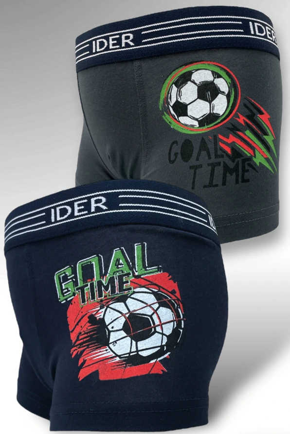 2-PACK ΑΓΟΡΙΣΤΙΚΟ BOXER ΒΑΜΒΑΚΕΡΟ ΜΕ ΕΞΩΤΕΡΙΚΟ ΛΑΣΤΙΧΟ ΚΑΙ ΣΧΕΔΙΟ ΜΠΑΛΑ ΠΟΔΟΣΦΑΙΡΟΥ