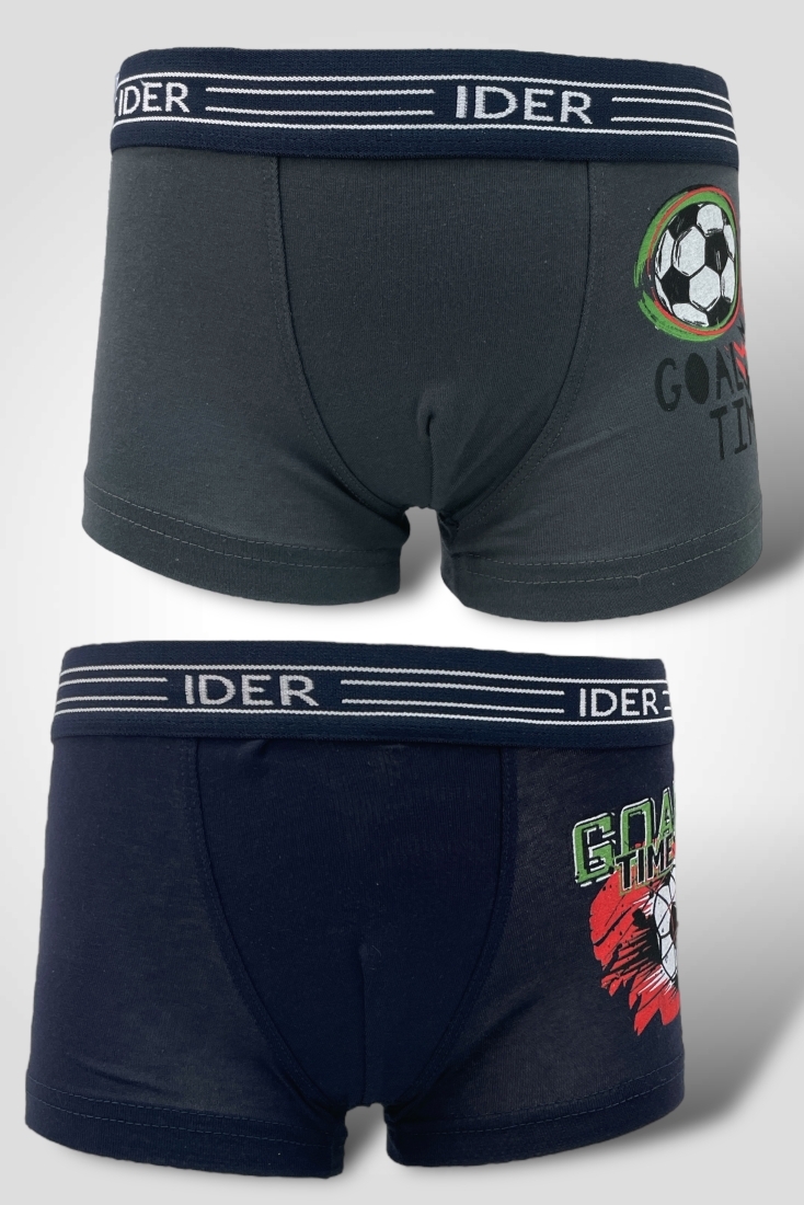 2-PACK ΑΓΟΡΙΣΤΙΚΟ BOXER ΒΑΜΒΑΚΕΡΟ ΜΕ ΕΞΩΤΕΡΙΚΟ ΛΑΣΤΙΧΟ ΚΑΙ ΣΧΕΔΙΟ ΜΠΑΛΑ ΠΟΔΟΣΦΑΙΡΟΥ