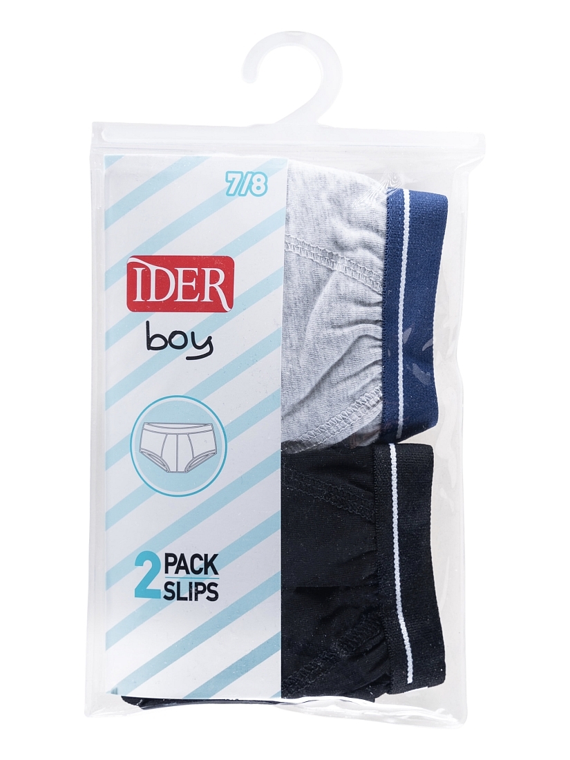 2-PACK BASICS ΑΓΟΡΙΣΤΙΚΟ ΒΑΜΒΑΚΕΡΟ ΣΛΙΠ ΜΕ ΕΞΩΤΕΡΙΚΟ ΛΑΣΤΙΧΟ 2CM ΜΟΝΟΧΡΩΜΑ