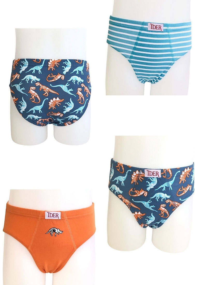 3-PACK ΑΓΟΡΙΣΤΙΚΟ ΣΛΙΠ ΒΑΜΒΑΚΕΡΟ ΜΕ ΕΣΩΤΕΡΙΚΟ ΛΑΣΤΙΧΟ ΚΑΙ ΣΧΕΔΙΟ ΡΙΓΕ ΚΑΙ ΔΕΙΝΟΣΑΥΡΟΙ