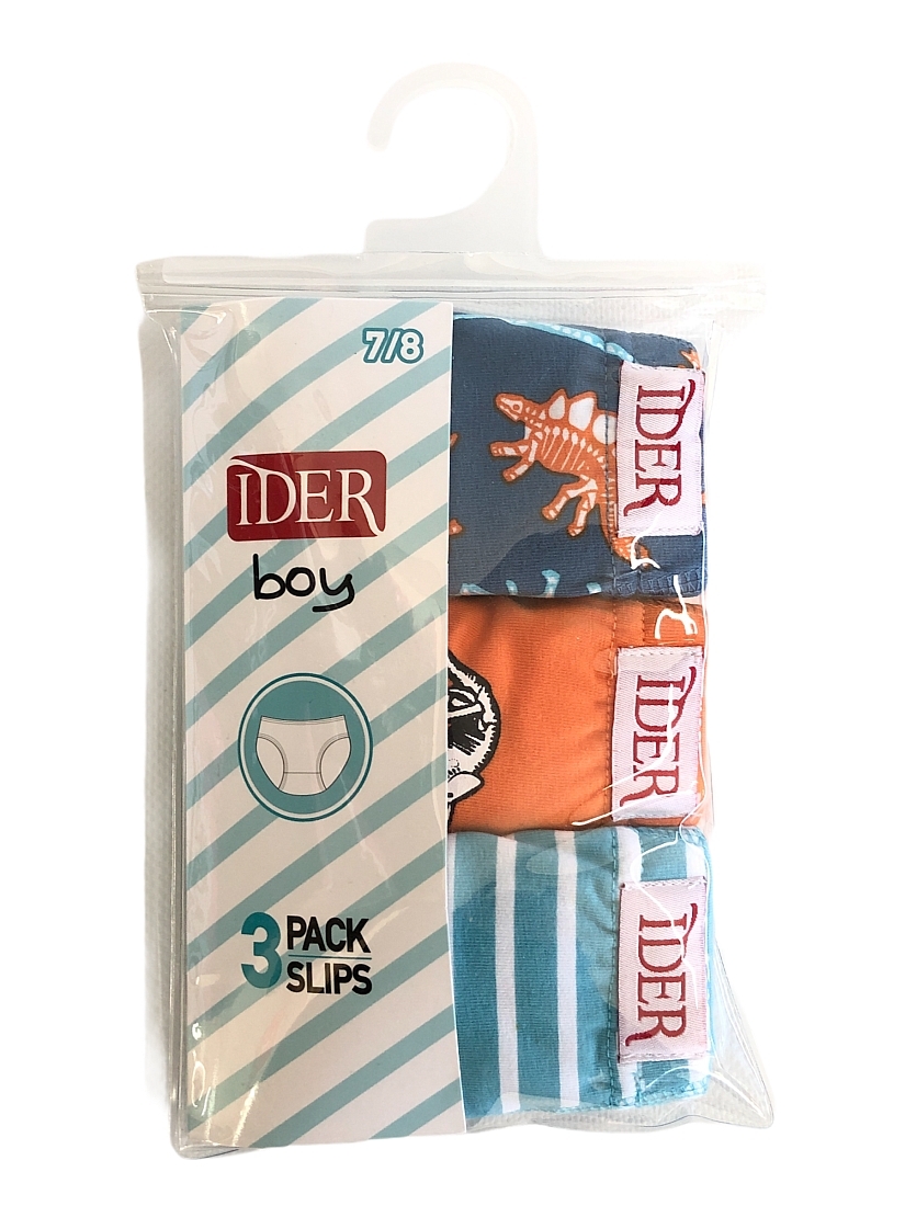 3-PACK ΑΓΟΡΙΣΤΙΚΟ ΣΛΙΠ ΒΑΜΒΑΚΕΡΟ ΜΕ ΕΣΩΤΕΡΙΚΟ ΛΑΣΤΙΧΟ ΚΑΙ ΣΧΕΔΙΟ ΡΙΓΕ ΚΑΙ ΔΕΙΝΟΣΑΥΡΟΙ