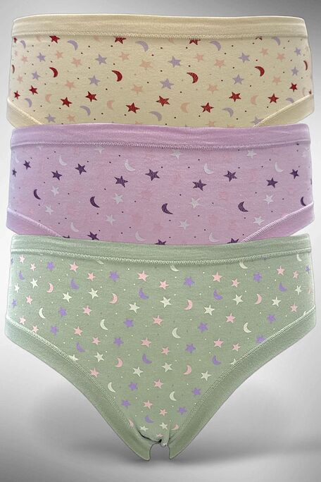 3-PACK ΚΟΡΙΤΣΙΣΤΙΚΟ ΣΛΙΠ ΒΑΜΒΑΚΕΡΟ ΤΕΛΕΙΩΜΑΤΑ ΜΕ ΡΕΛΙ & ΤΥΠΩΜΑ ΑΣΤΕΡΙΑ