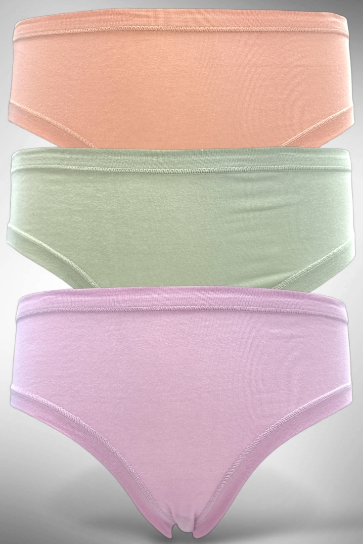 3-PACK BASICS ΚΟΡΙΤΣΙΣΤΙΚΟ ΣΛΙΠ ΒΑΜΒΑΚΕΡΟ ΜΟΝΟΧΡΩΜΟ