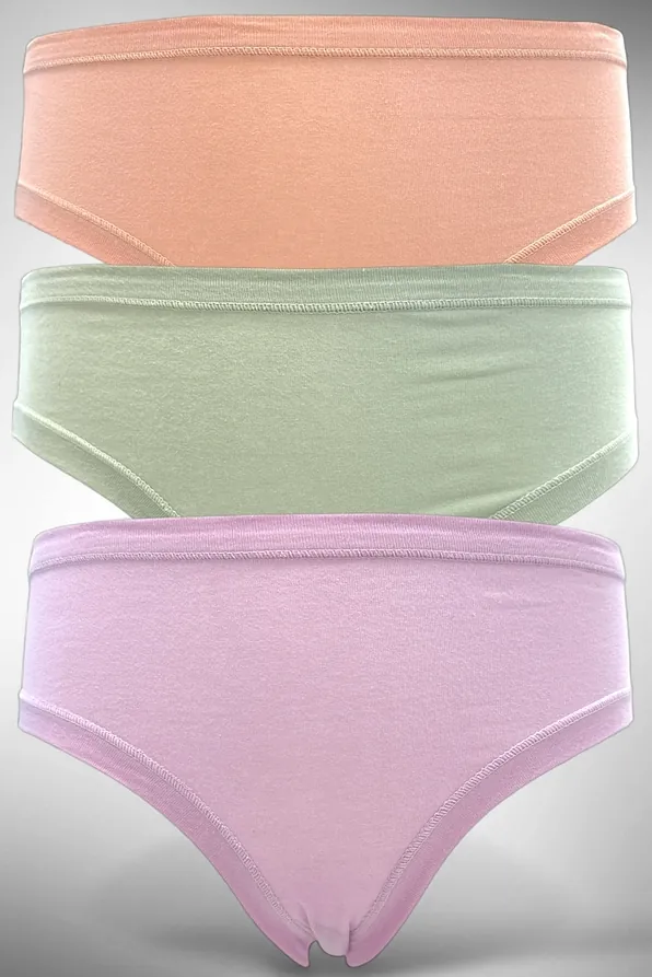 3-PACK BASICS ΚΟΡΙΤΣΙΣΤΙΚΟ ΣΛΙΠ ΒΑΜΒΑΚΕΡΟ ΜΟΝΟΧΡΩΜΟ