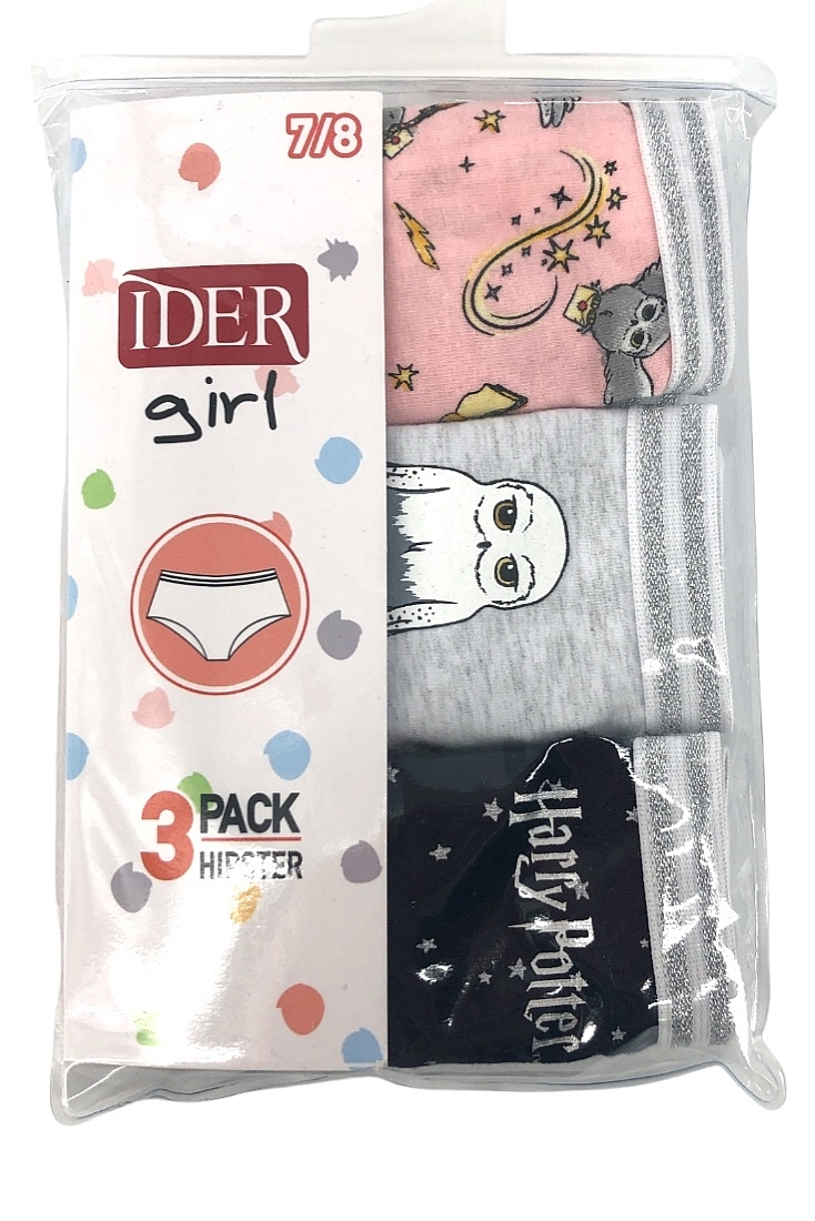 3-PACK ΚΟΡΙΤΣΙΣΤΙΚΟ HIPSTER ΣΛΙΠ ΒΑΜΒΑΚΕΡΟ ΜΕ ΤΥΠΩΜΑ HARRY POTER THEME