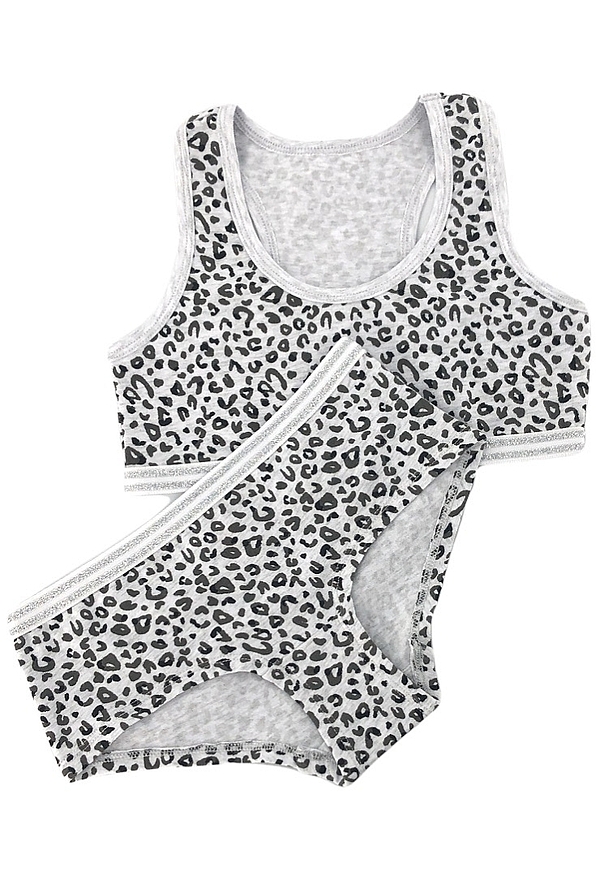 2-PACK ΚΟΡΙΤΣΙΚΟ ΣΕΤ TOP-HIPSTER ΒΑΜΒΑΚΕΡΟ ΜΕ ΑΘΛΗΤΙΚΗ ΠΛΑΤΗ ANIMAL ΤΥΠΩΜΑ
