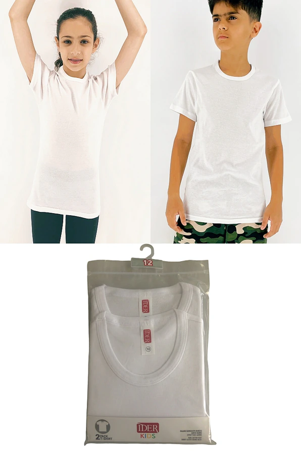 2-PACK ΠΑΙΔΙΚΗ ΒΑΜΒΑΚΕΡΗ ΦΑΝΕΛΑ ME KONTO MANIKI ΣΤΡΟΓΓΥΛΟ ΛΑΙΜΟ