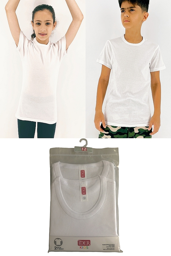 2-PACK ΠΑΙΔΙΚΗ ΒΑΜΒΑΚΕΡΗ ΦΑΝΕΛΑ ME KONTO MANIKI ΣΤΡΟΓΓΥΛΟ ΛΑΙΜΟ