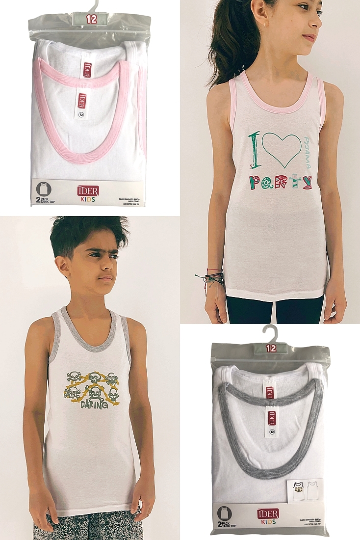 2-PACK ΠΑΙΔΙΚΗ ΒΑΜΒΑΚΕΡΗ ΦΑΝΕΛΑ ΦΑΡΔΙΑ ΤΙΡΑΝΤΑ ΜΕ ΤΥΠΩΜΑ