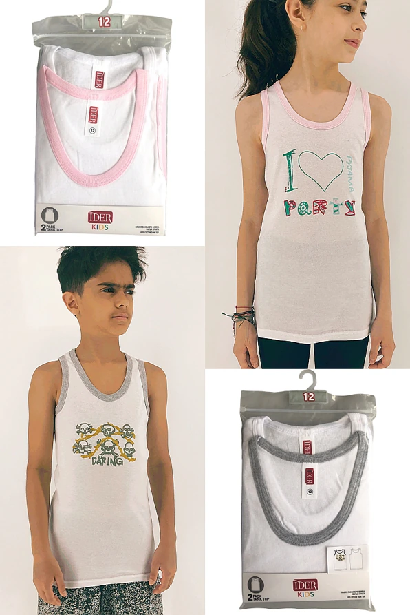 2-PACK ΠΑΙΔΙΚΗ ΒΑΜΒΑΚΕΡΗ ΦΑΝΕΛΑ ΦΑΡΔΙΑ ΤΙΡΑΝΤΑ ΜΕ ΤΥΠΩΜΑ