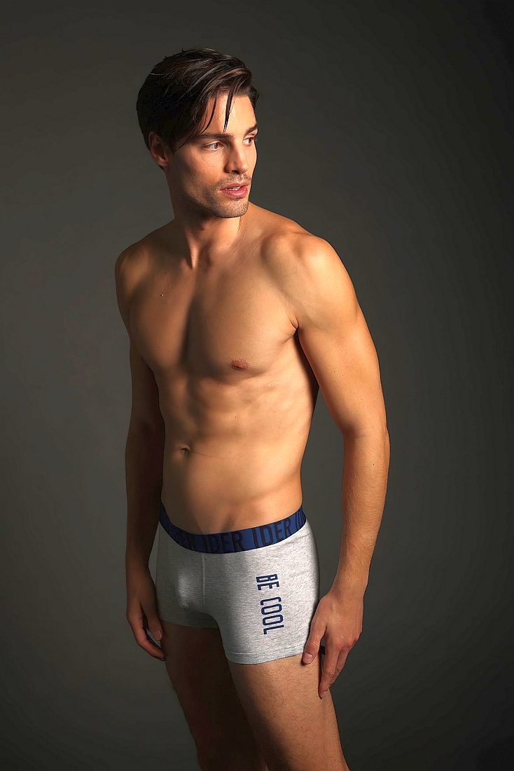 2-PACK ΑΝΔΡΙΚΟ BOXER ΒΑΜΒΑΚΕΡΟ ΜΕ ΕΞΩΤΕΡΙΚΟ ΛΑΣΤΙΧΟ ΚΑΙ ΣΧΕΔΙΟ BE COOL ΚΑΙ LETTERS