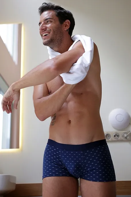 2-PACK ΑΝΔΡΙΚΟ BOXER ΒΑΜΒΑΚΕΡΟ ΜΕ ΕΞΩΤΕΡΙΚΟ ΛΑΣΤΙΧΟ ΚΑΙ ΣΧΕΔΙΟ ΜΙΚΡΑ ΨΑΡΟΚΟΚΚΑΛΑ-ΜΟΝΟΧΡΩΜΟ