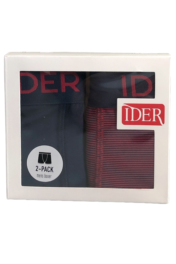 2-PACK ΑΝΔΡΙΚΟ ΒΑΜΒΑΚΕΡΟ BOXER ΜΕ ΦΑΡΔΥ ΕΞΩΤΕΡΙΚΟ ΛΑΣΤΙΧΟ ΜΟΝΟΧΡΩΜΟ ΚΑΙ ΡΙΓΕ