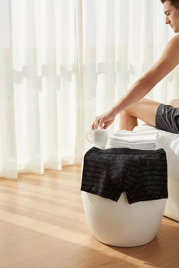 2-PACK ΑΝΔΡΙΚΟ ΒΑΜΒΑΚΕΡΟ BOXER ΜΕ ΦΑΡΔΥ ΕΞΩΤΕΡΙΚΟ ΛΑΣΤΙΧΟ ΜΟΝΟΧΡΩΜΟ ΚΑΙ ΠΟΥΑ