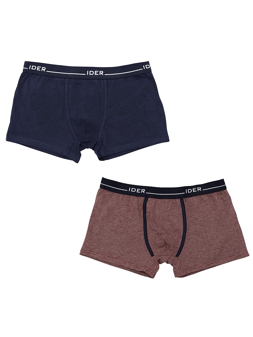 2-PACK ΑΝΔΡΙΚΟ BOXER ΒΑΜΒΑΚΕΡΟ ΜΕ ΕΞΩΤΕΡΙΚΟ ΛΑΣΤΙΧΟ ΚΑΙ ΣΧΕΔΙΟ ΡΙΓΕ ΚΑΙ ΜΟΝΟΧΡΩΜΟ