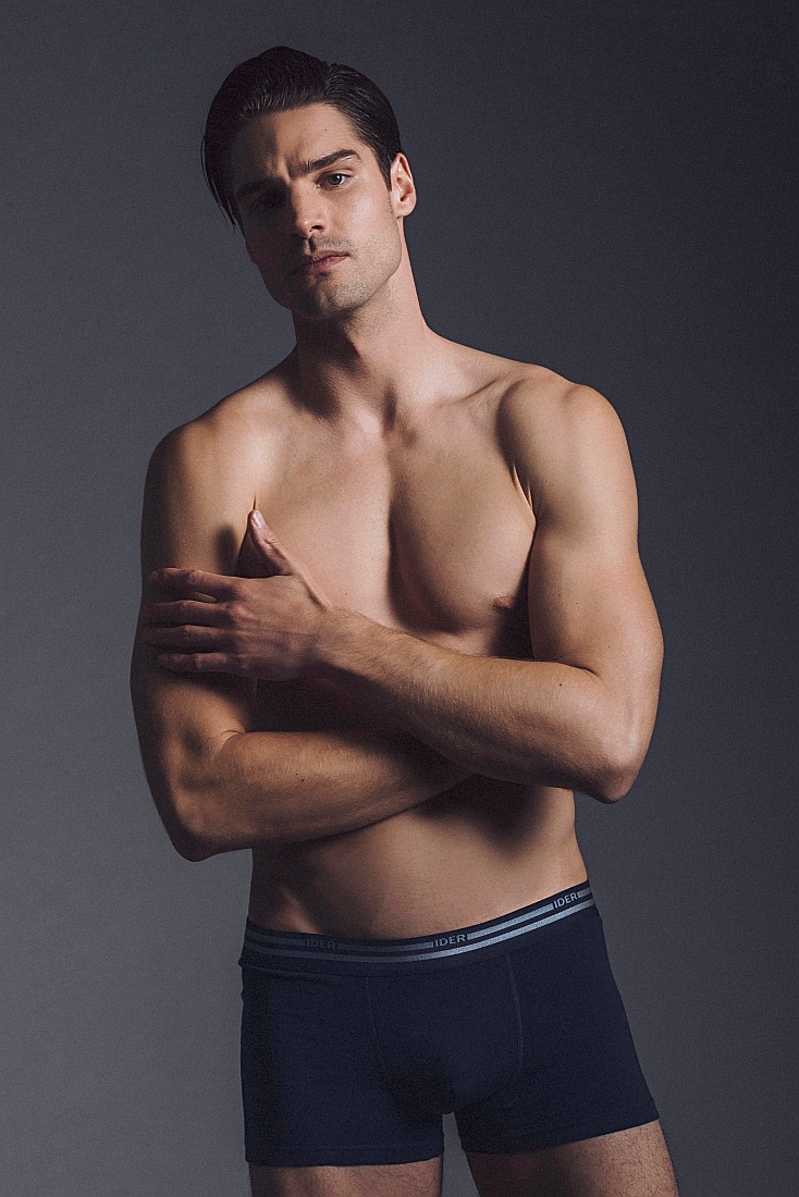 2-PACK ΑΝΔΡΙΚΟ BOXER ΑΠΟ ΟΡΓΑΝΙΚΟ ΒΑΜΒΑΚI ΜΕ ΕΞΩΤΕΡΙΚΟ ΛΑΣΤΙΧΟ ΜΕ ΡΙΓΕΣ