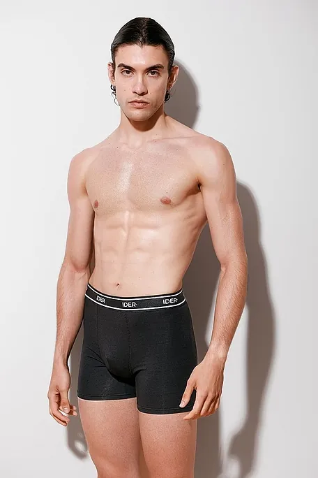 2-PACK BASICS ΑΝΔΡΙΚΟ BOXER ΒΑΜΒΑΚΕΡΟ ΜΕ ΕΞΩΤΕΡΙΚΟ ΛΑΣΤΙΧΟ ΚΑΙ ΜΑΚΡΥ ΠΟΔΙ