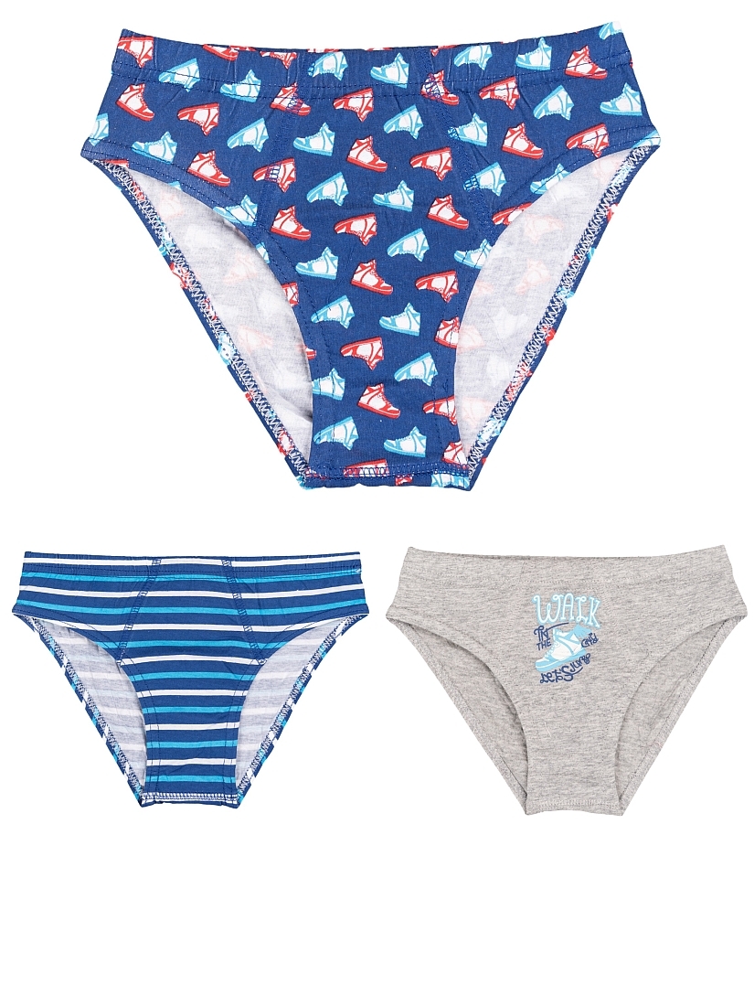 3-PACK ΑΓΟΡΙΣΤΙΚΟ ΣΛΙΠ ΒΑΜΒΑΚΕΡΟ ΜΕ ΕΣΩΤΕΡΙΚΟ ΛΑΣΤΙΧΟ ΚΑΙ ΣΧΕΔΙΟ ΡΙΓΕ/WALK/ΠΑΠΟΥΤΣΙΑ PRINT