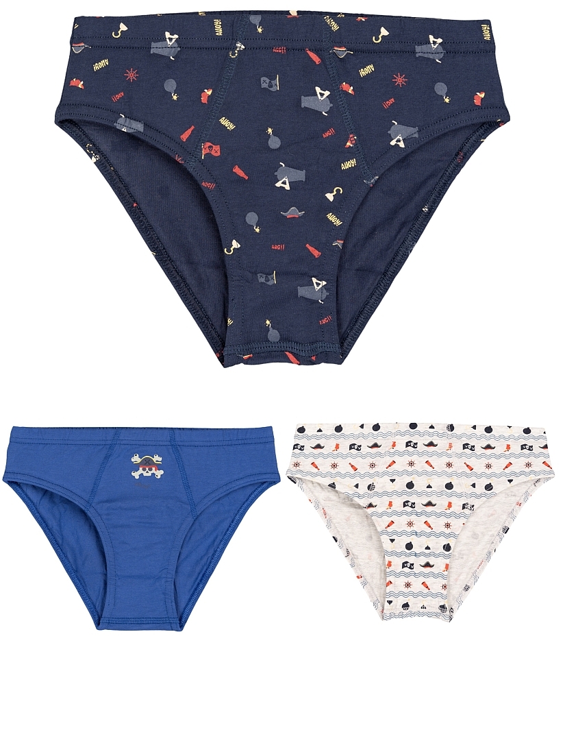 3-PACK ΑΓΟΡΙΣΤΙΚΟ ΣΛΙΠ ΒΑΜΒΑΚΕΡΟ ΜΕ ΕΣΩΤΕΡΙΚΟ ΛΑΣΤΙΧΟ ΚΑΙ ΣΧΕΔΙΟ ΘΕΜΑ ΠΕΙΡΑΤΕΣ