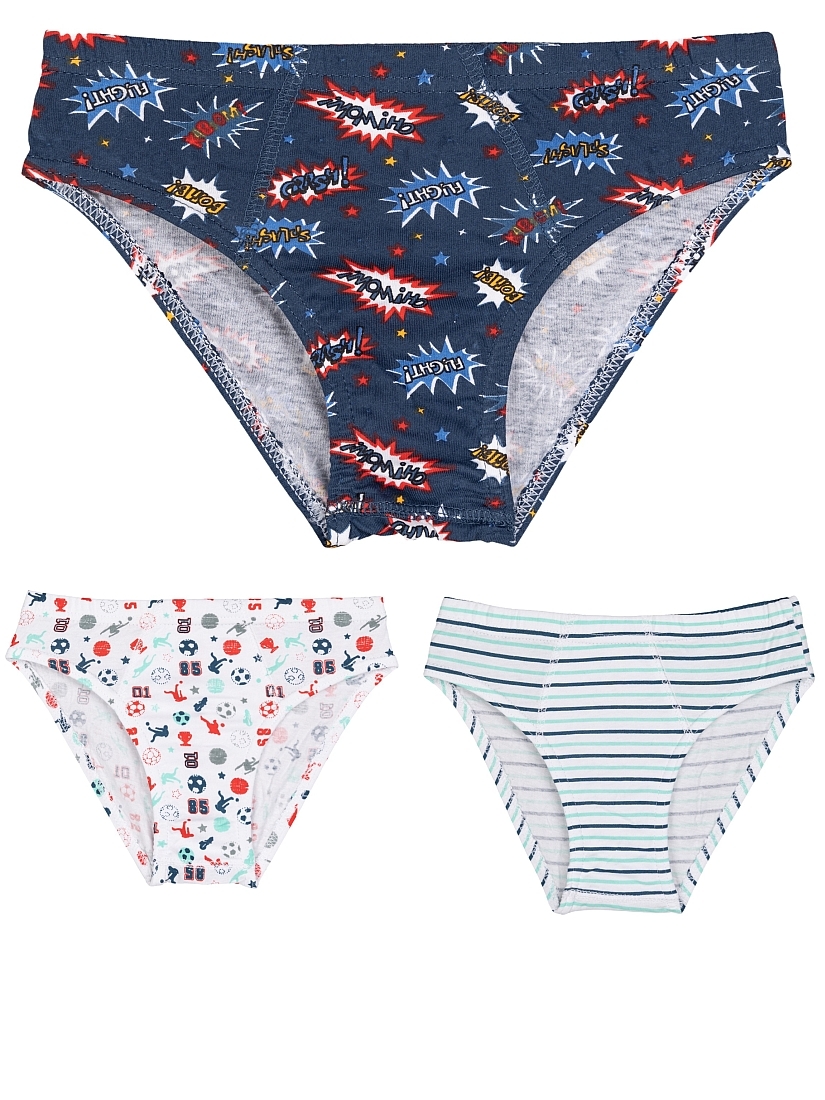 3-PACK ΑΓΟΡΙΣΤΙΚΟ ΣΛΙΠ ΒΑΜΒΑΚΕΡΟ ΜΕ ΕΣΩΤΕΡΙΚΟ ΛΑΣΤΙΧΟ ΚΑΙ ΣΧΕΔΙΟ ΡΙΓΕ/PLANET/ FOOTBALL