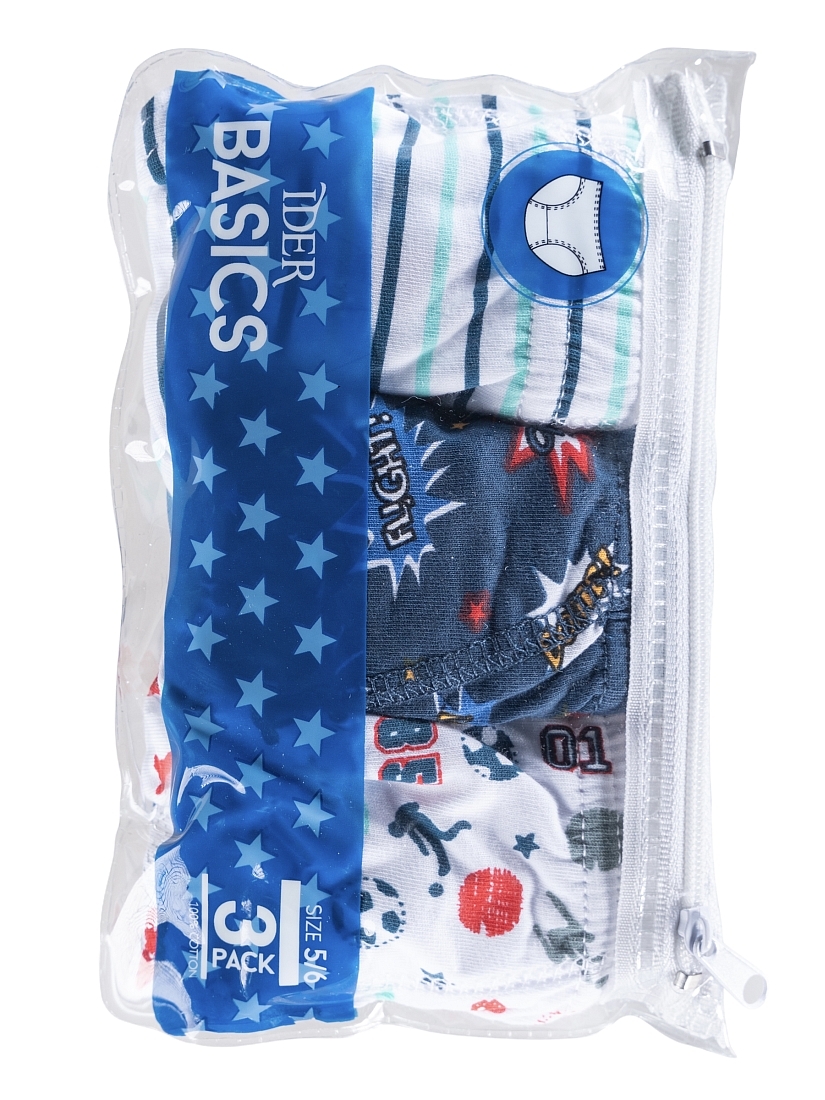 3-PACK ΑΓΟΡΙΣΤΙΚΟ ΣΛΙΠ ΒΑΜΒΑΚΕΡΟ ΜΕ ΕΣΩΤΕΡΙΚΟ ΛΑΣΤΙΧΟ ΚΑΙ ΣΧΕΔΙΟ ΡΙΓΕ/PLANET/ FOOTBALL