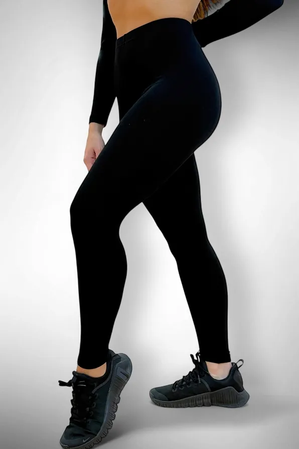 WOMAN THERMAL VISCOSE LONG LEGGINGS UP TO ANKLE