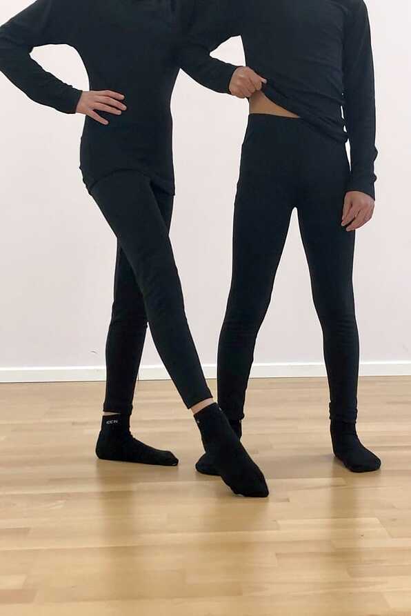 KIDS THERMAL VISCOSE LONG LEGGINGS UP TO ANKLE