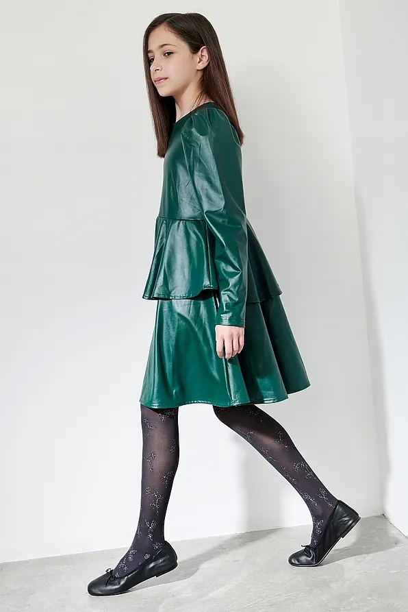 ΚΟΡΙΤΣΙΣΤΙΚΟ DEMI ΟΠΑΚ ΕΛΑΣΤΙΚΟ ΚΑΛΣΟΝ 40DEN ΜΕ ΣΧΕΔΙΟ ΣΤΑΜΠΑ ΑΣΗΜΕΝΙΑ GLITTER ΛΟΥΛΟΥΔΙΑ