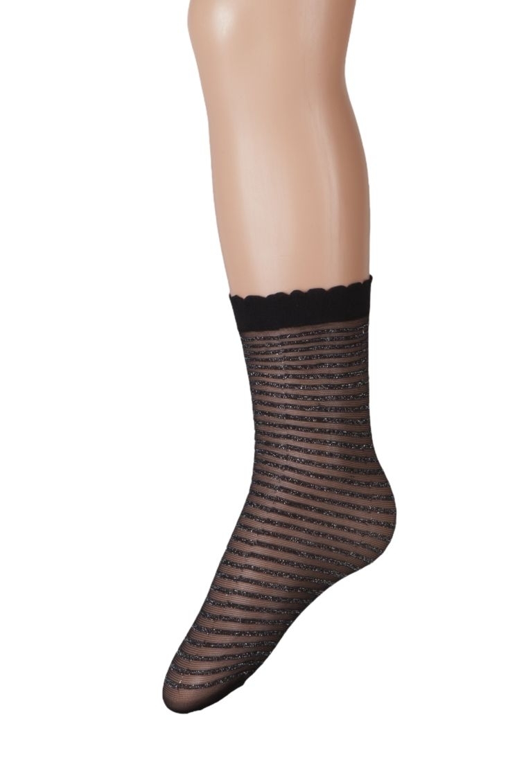 ΣΟΣΟΝΙ ΠΑΙΔΙΚΟ ΕΛΑΣΤΙΚΟ ΜΕ ΟΡΙΖΟΝΤΙΕΣ ΡΙΓΕΣ ΑΠΟ ΑΣΗΜΙ LUREX