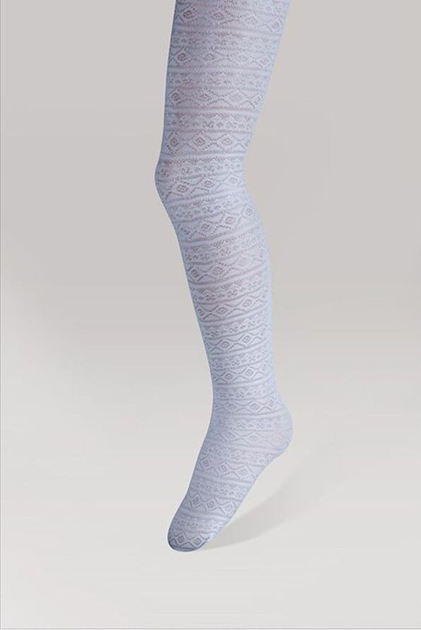 KIDS FASHION ELASTIC TIGHTS WITH GEOMETRIC PATTERN