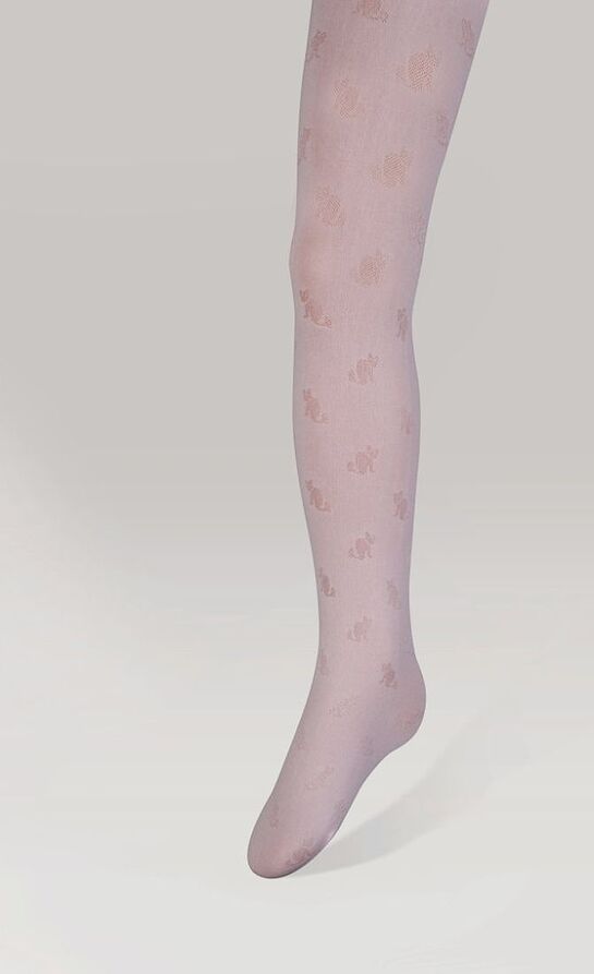 IDER - KIDS FASHION TIGHTS WITH SMALL CATS PATTERN