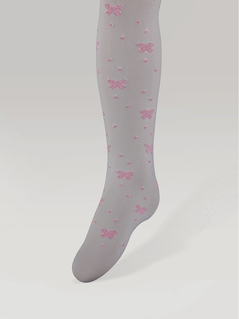 ΚΑΛΣΟΝ ΠΑΙΔΙΚΟ 45DEN. MULTI ΜΕ ΣΧΕΔΙΟ ΠΟΥΑ ΚΑΙ ΠΕΤΑΛΟΥΔΕΣ ΣΕ ΧΡΩΜΑ ΡΟΖ