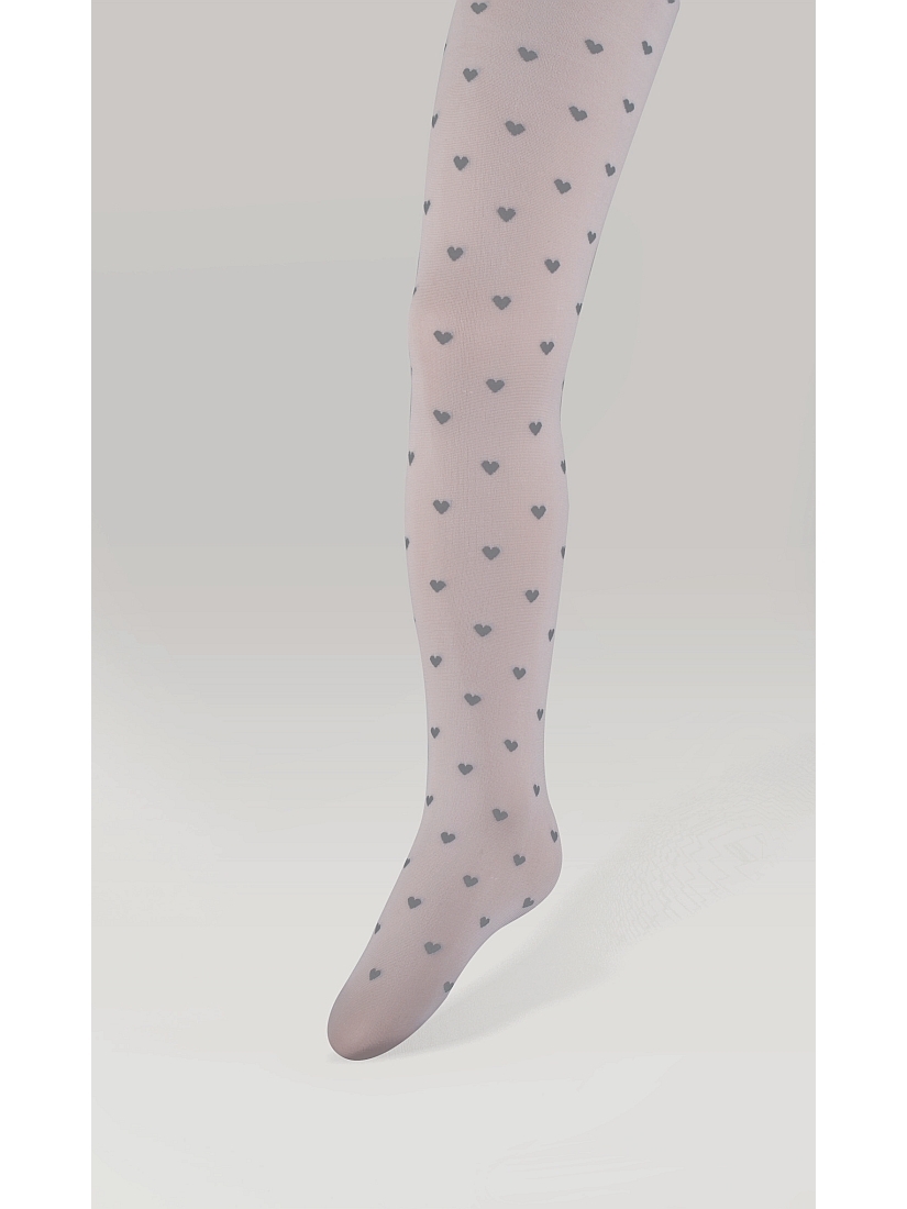 IDER - ΚΑΛΣΟΝ ΠΑΙΔΙΚΟ 50DEN. MULTI ΜΕ ΣΧΕΔΙΟ ΚΑΡΔΟΥΛΕΣ ΣΕ ΧΡΩΜΑ ΓΚΡΙ