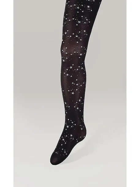 IDER - ΚΑΛΣΟΝ ΠΑΙΔΙΚΟ 45DEN. ΜΕ ΣΤΑΜΠΑ ΣΧΕΔΙΟ ΑΣΤΕΡΙΣΜΟΥΣ ΣΕ ΧΡΩΜΑ ΑΣΗΜΙ