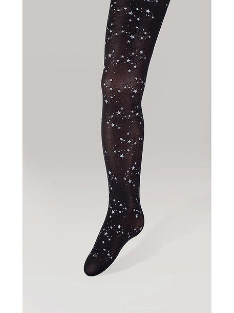 IDER - ΚΑΛΣΟΝ ΠΑΙΔΙΚΟ 45DEN. ΜΕ ΣΤΑΜΠΑ ΣΧΕΔΙΟ ΑΣΤΕΡΙΣΜΟΥΣ ΣΕ ΧΡΩΜΑ ΑΣΗΜΙ