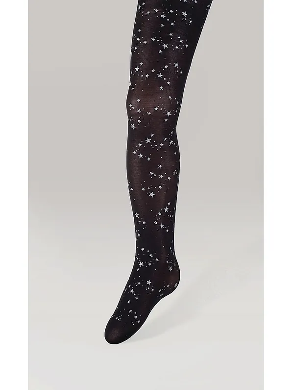 IDER - ΚΑΛΣΟΝ ΠΑΙΔΙΚΟ 45DEN. ΜΕ ΣΤΑΜΠΑ ΣΧΕΔΙΟ ΑΣΤΕΡΙΣΜΟΥΣ ΣΕ ΧΡΩΜΑ ΑΣΗΜΙ