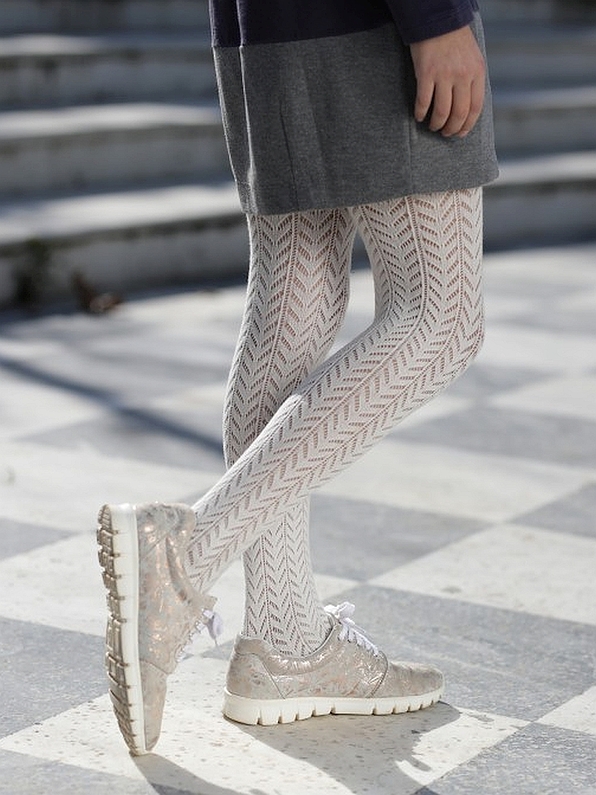 ULTRA SOFT COTTON CHILDRENS TIGHTS WITH DESIGN