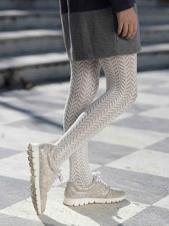 IDER - ΚΑΛΣΟΝ ΠΑΙΔΙΚΟ ΒΑΜΒΑΚΕΡΟ ΜΕ ΠΛΕΚΤΟ ΣΧΕΔΙΟ (TRAFORATO)