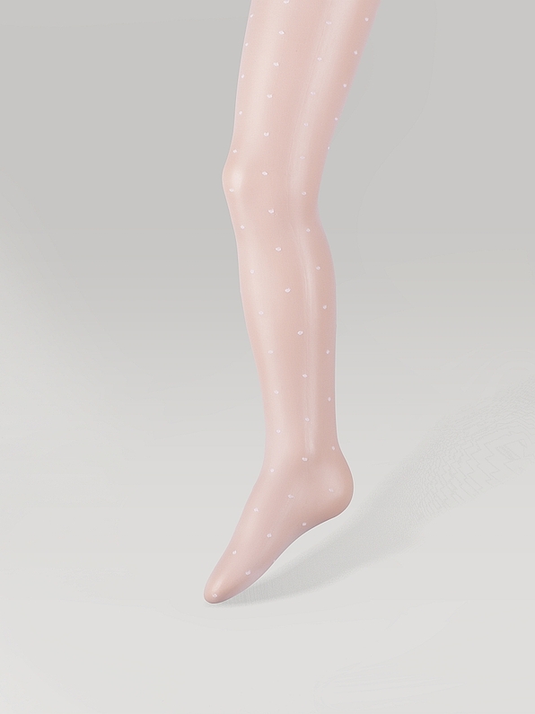 GIRL ELASTIC TIGHTS 20DEN DOTS PATTERN
