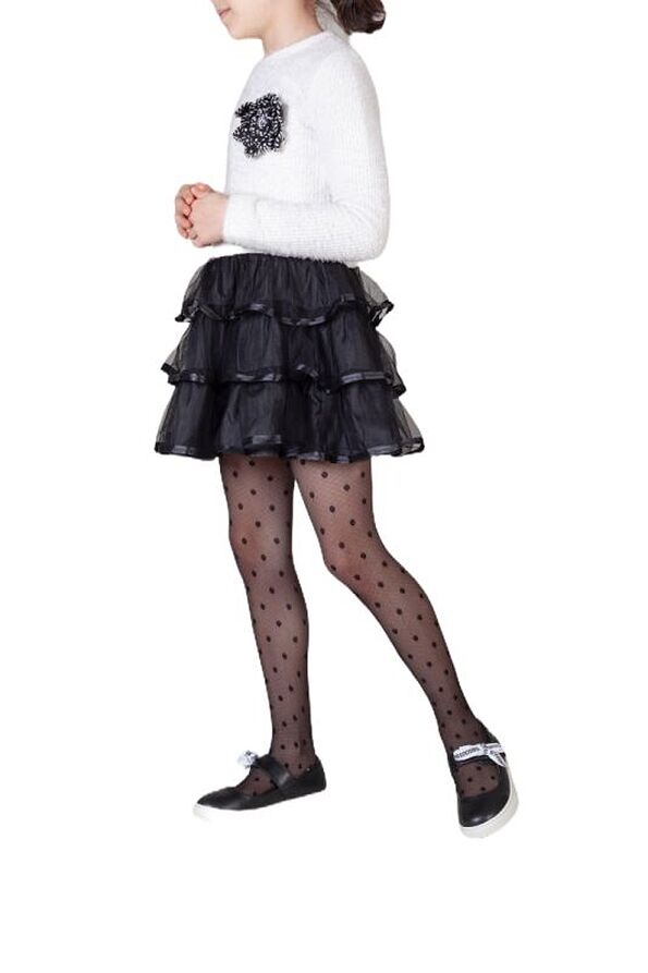 ΚΟΡΙΤΣΙΣΤΙΚΟ ΚΑΛΣΟΝ ΔΙΑΦΑΝΟ ΕΛΑΣΤΙΚΟ 20DEN ΦΙΛΕ ΠΛΕΞΗ ΚΑΙ ΓΕΩΜΕΤΡΙΚΟ ΣΧΕΔΙΟ ΜΙΚΡΟΥΣ ΡΟΜΒΟΣ ΚΑΙ ΠΟΥΑ