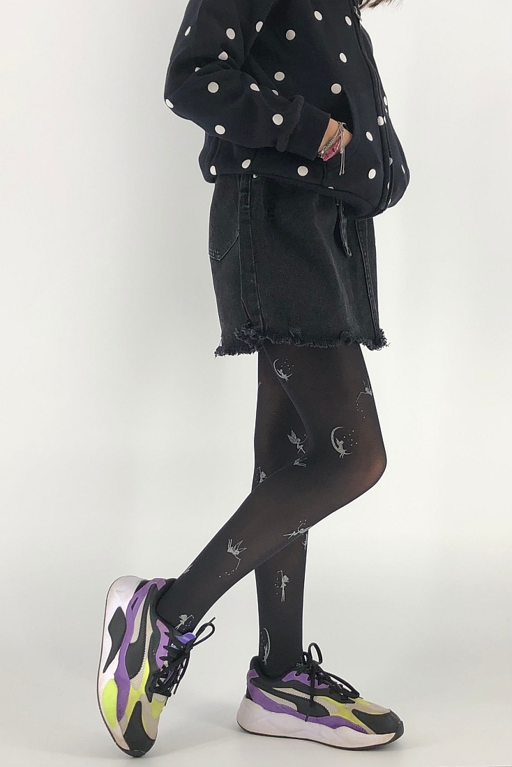 ΠΑΙΔΙΚΟ ΚΑΛΣΟΝ ΑΔΙΑΦΑΝΟ 40DEN ΜΕ ΣΧΕΔΙΟ ΣΤΑΜΠΑ ΝΕΡΑΙΔΑ TINKERBELL